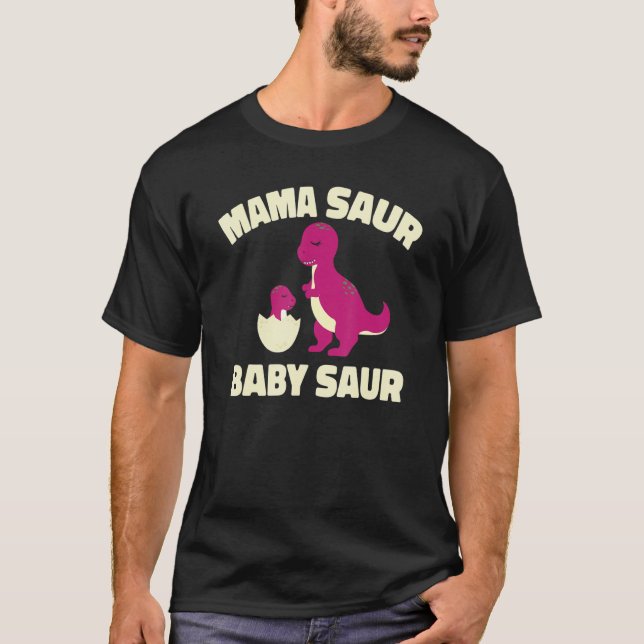 Mother Dino Mom Mommy - Mother's Day Mama Saur Bab T-Shirt (Vorderseite)