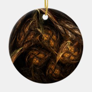 Mother Earth Abstrakt Art Circle Ornament