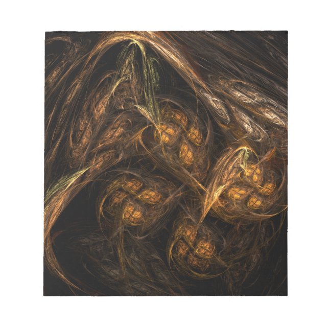 Mother Earth Abstrakt Art Notepad Notizblock (Vorderseite)