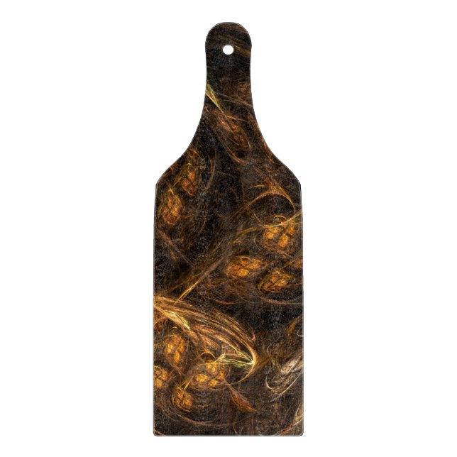 Mother Earth Abstrakt Art Paddle Schneidebrett (Vorderseite)