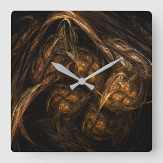 Mother Earth Abstrakt Art Square Quadratische Wanduhr