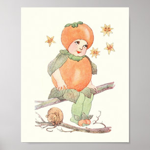 Mother Earth Children - Little Ms Persimmon Poster