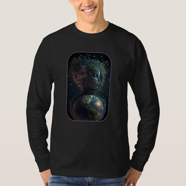 Mother Earth Day Love Surreal Abstract Space of a  T-Shirt (Vorderseite)