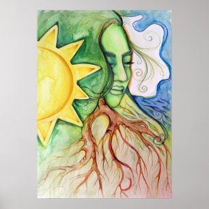 Mother Earth Gaia Goddess Poster