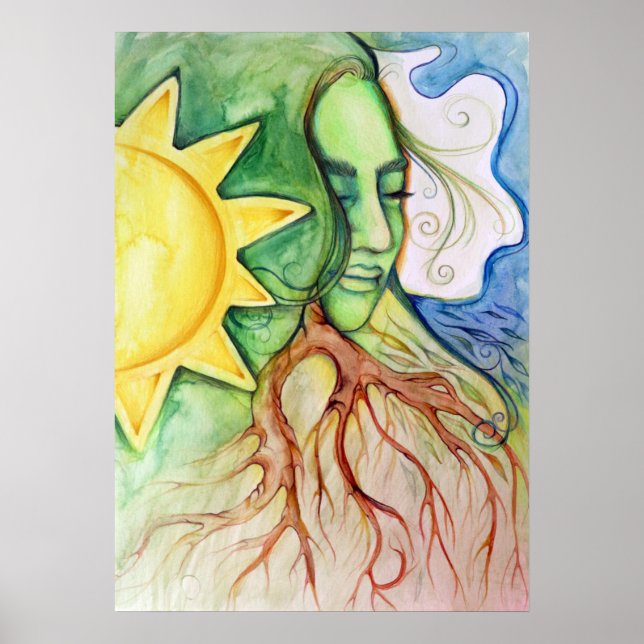 Mother Earth Gaia Goddess Poster (Vorne)
