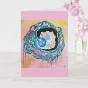 Mother Earth Whimsical Art Karte