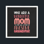 Mother Gift | Proud Wonderful Mom Birthday Serviette<br><div class="desc">Mother Gift | Proud Wonderful Mom Birthday</div>