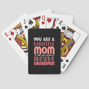 Mother Gift Proud Wonderful Mom Birthday Spielkarten
