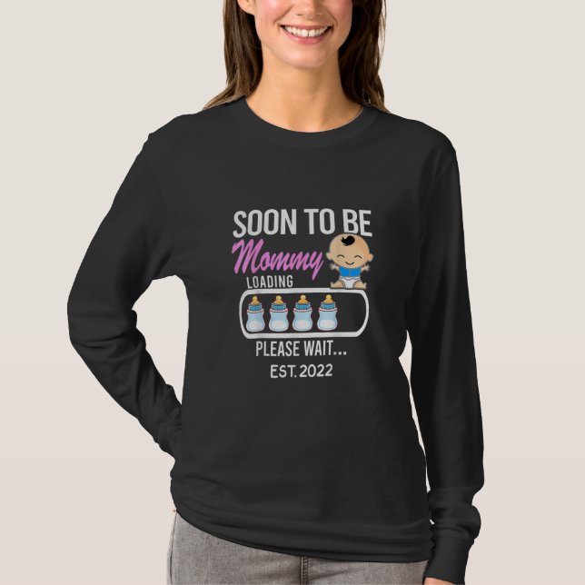 Mother Gift | Soon To Be Mommy 2022 T-Shirt (Vorderseite)