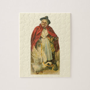 Mother Goose altes viktorianisches Geschichtsbuch Puzzle