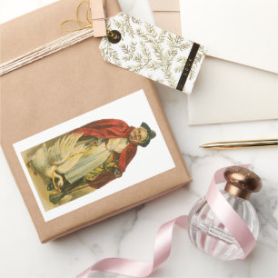 Mother Goose altes viktorianisches Geschichtsbuch Rechteckiger Aufkleber