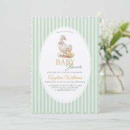 Mother Goose and Gosling Baby Shower Invitation Einladung