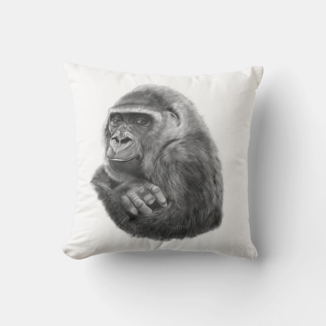 Mother gorilla cushion 母ゴリラのクッション kissen (Vorderseite)