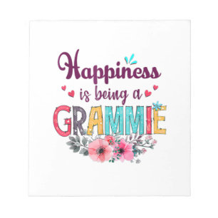 Mother Happiness Is Being A Grammie Ever Birthday Notizblock