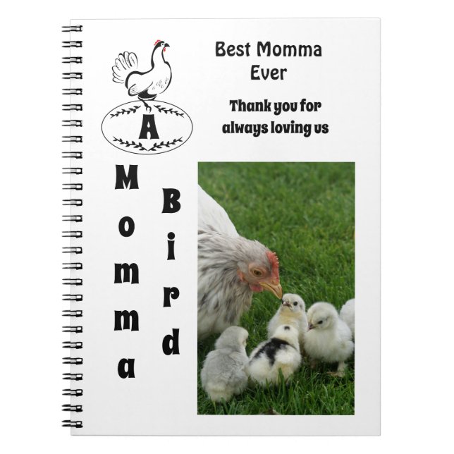 Mother Hen Best Momma Ever Foto Name Notizblock (Vorderseite)