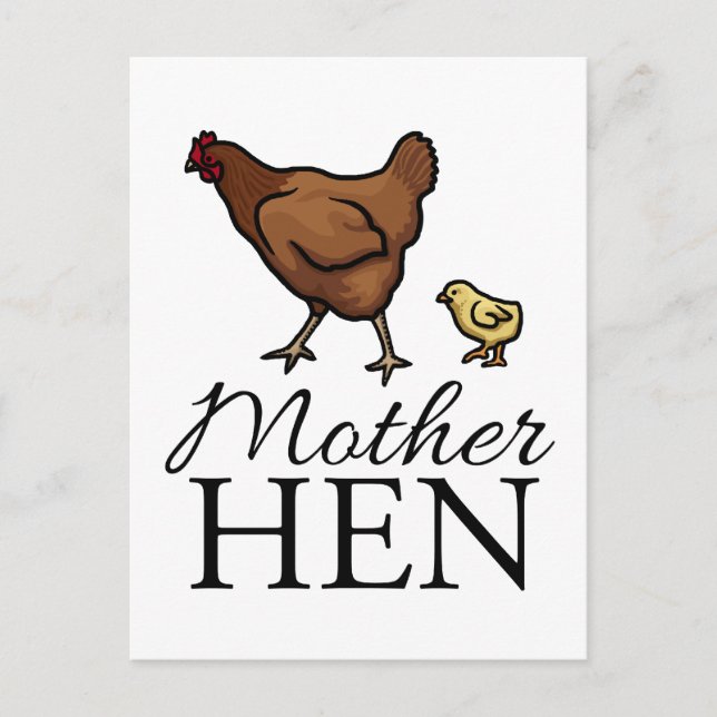 Mother Hen Postkarte (Vorderseite)