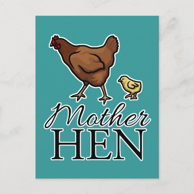 Mother Hen Postkarte (Vorderseite)