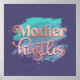 Mother Hustler Trendy Rose Gold Mama Typografie Poster (Vorne)