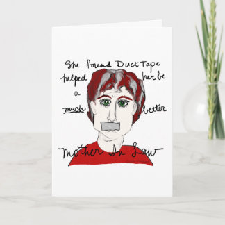 Mother in Law Apology Greeting Card. Karte