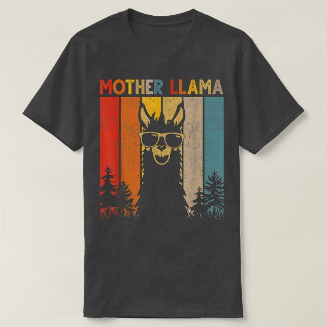 Mother Llama Lover Gift For Mens Womens T-Shirt (Design vorne)