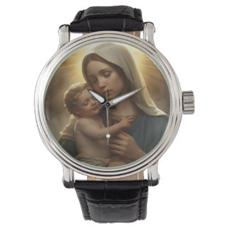 Mother Mary and Child Jesus Watch eWatch Watch Armbanduhr