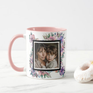 Mother Mommy Watercolor Foto Tasse