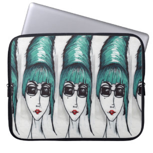 Mother Monster Türkis Bienenstock Sonnenbrille Zei Laptopschutzhülle