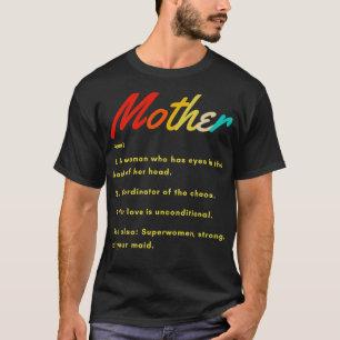 Mother Noun Definition Mama Mommy Meaning Funny Mo T-Shirt