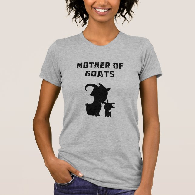 Mother Of Goats Funny Farm Animal Lover Mama T-Shirt (Vorderseite)