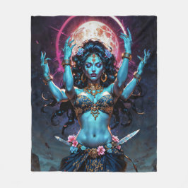 Mother of Liberation Kali Goddess Fleecedecke