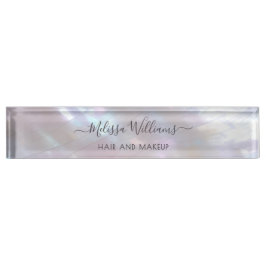 Mother-of-pearl  Monogram Shimmering Namensplakette