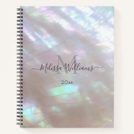 Mother-of-pearl  Monogram Shimmering Notizbuch