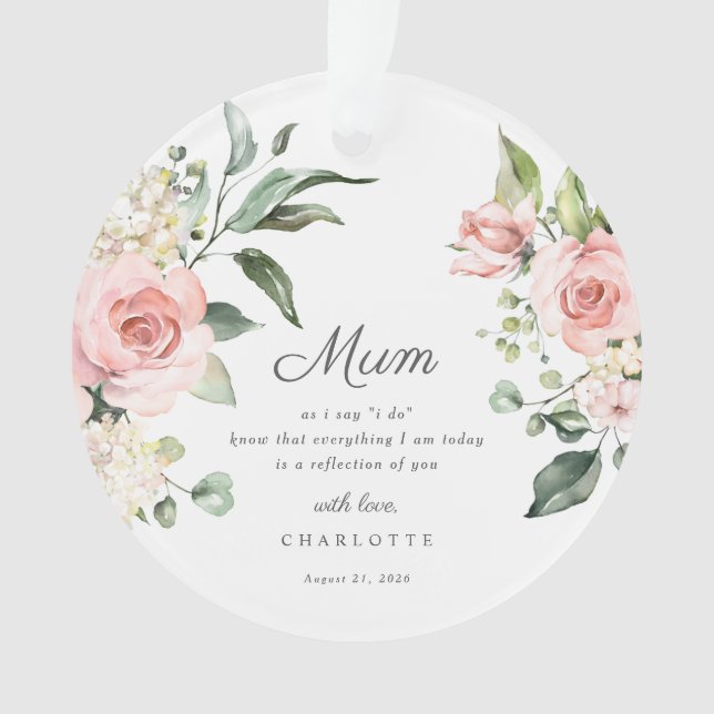 Mother Of The Bride Keepsake Ornament (Vorderseite)