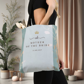 Mother of the Bride Tote | Sage Green & Gold