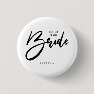 Mother of the Bride Tribe, Team Black Typography Button