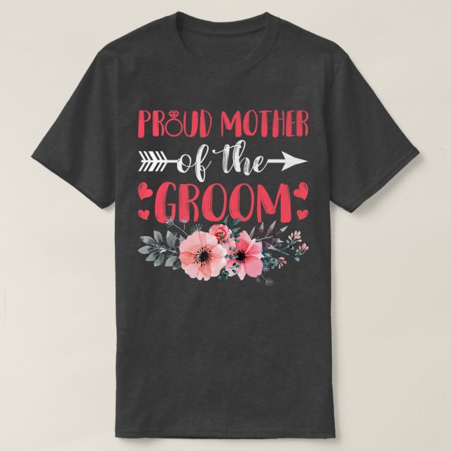 Mother Of The Groom Bachelor Party Grooms Mother M T-Shirt (Design vorne)
