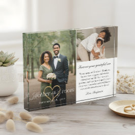 Mother of the Groom Heart Wedding Then & Now Photo Fotoblock