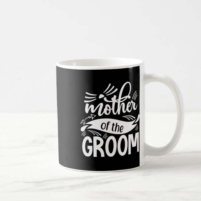Mother Of The Groom Matching Party Tees Cute Weddi Kaffeetasse (Rechts)