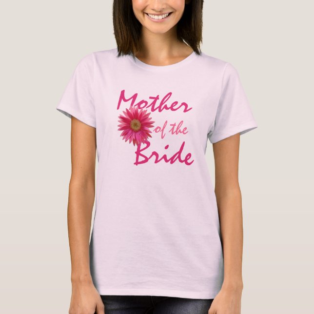 Mother Pink Gerbera Daisy T-Shirt (Vorderseite)