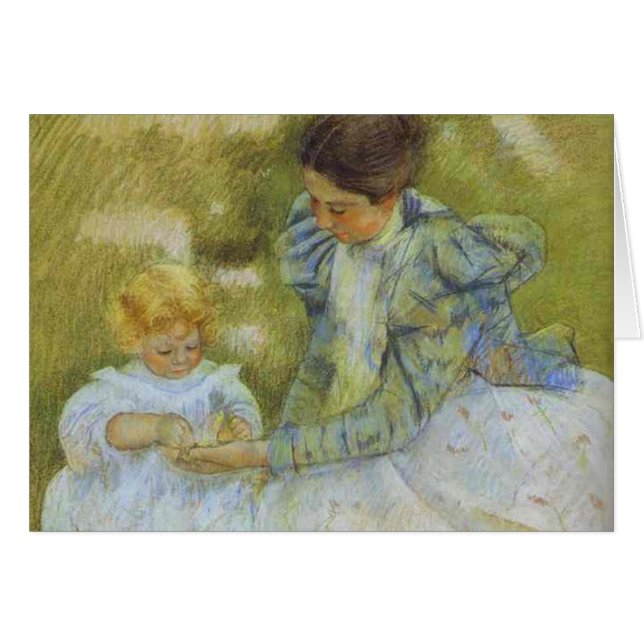 Mother Playing with Her Child. c.1897, Mary Cassat (Vorderseite (Horizontal))