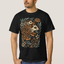 Mother Possum & Baby – Tribal Aussie Wildlife Art T-Shirt
