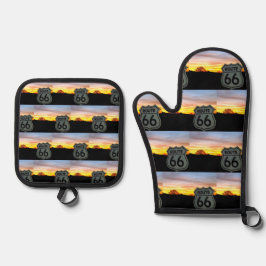 Mother Road Magie Ofenhandschuh & Topflappen-Set
