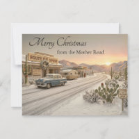 Mother Road Weihnachts-Wüsten-Feiertagsgrüße
