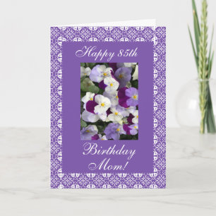 Mother’s birthday pansies karte