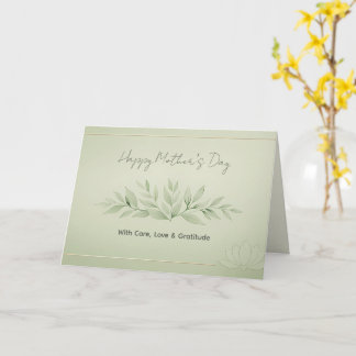 Mother’s Day Card for Acupuncture Clinic Clients   Karte