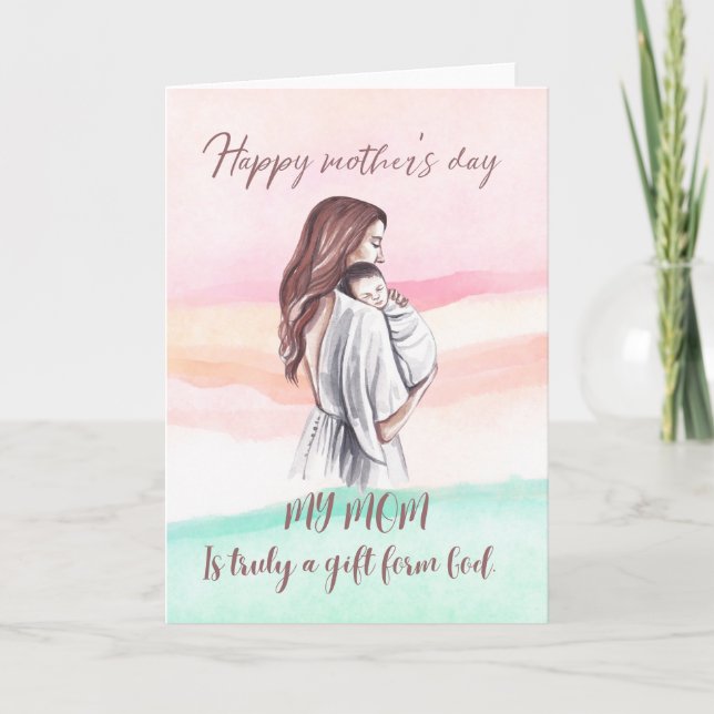 Mother’s Day Card for Mom Karte (Vorderseite)