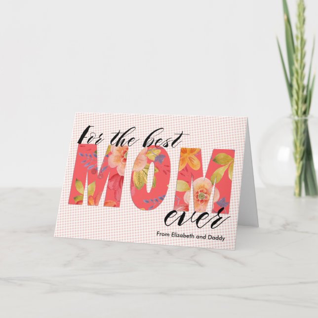 Mother’s Day Contemporary Greeting Card Karte (Vorderseite)