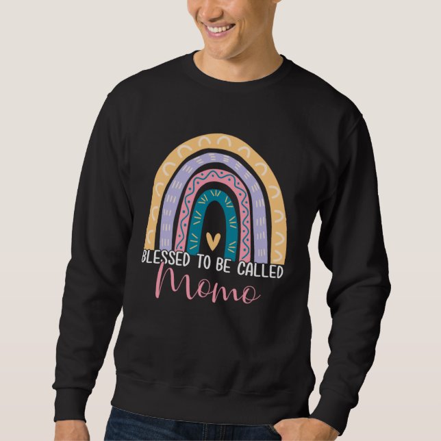 Mother s Day Mom Grandma Blessed To Be Called Momo Sweatshirt (Vorderseite)