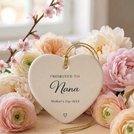 Mother’s Day Pregnancy Announcement Nana Keramik Ornament