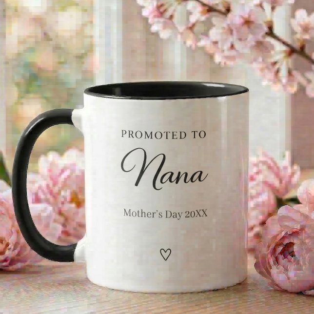 Mother’s Day Pregnancy Announcement Nana Tasse (Mother's day Promotes to Nana Mug  )